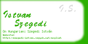 istvan szegedi business card